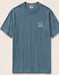 T-shirt korte mouwen - Blue Ocean Melange