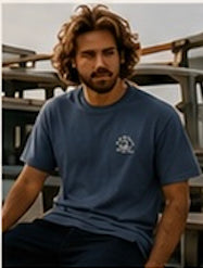T-shirt Sunset - Navy Blue