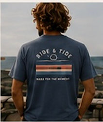 T-shirt Sunset - Navy Blue